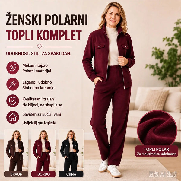 🔴💥【M-4XL】Žensko ležerno baršunasto odijelo s upadljivim elementima (sako + hlače)