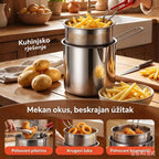 🔥【Privremeni popust od 50%】🎁 Multifunkcionalna friteza od nehrđajućeg čelika 304