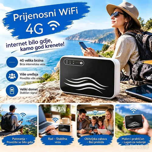 🌍✨ Globalni prenosivi Wi-Fi – bez vize –: pristup internetu bilo gdje, bilo kada.